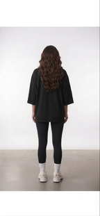A/ Women’s  set a oversized T-shirt / leggin pantlon (Black)