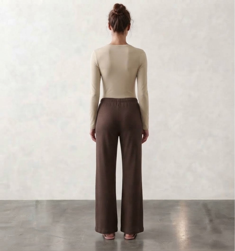 B/ Women’s set budy Liza / summer melton ( Beige/Brown)