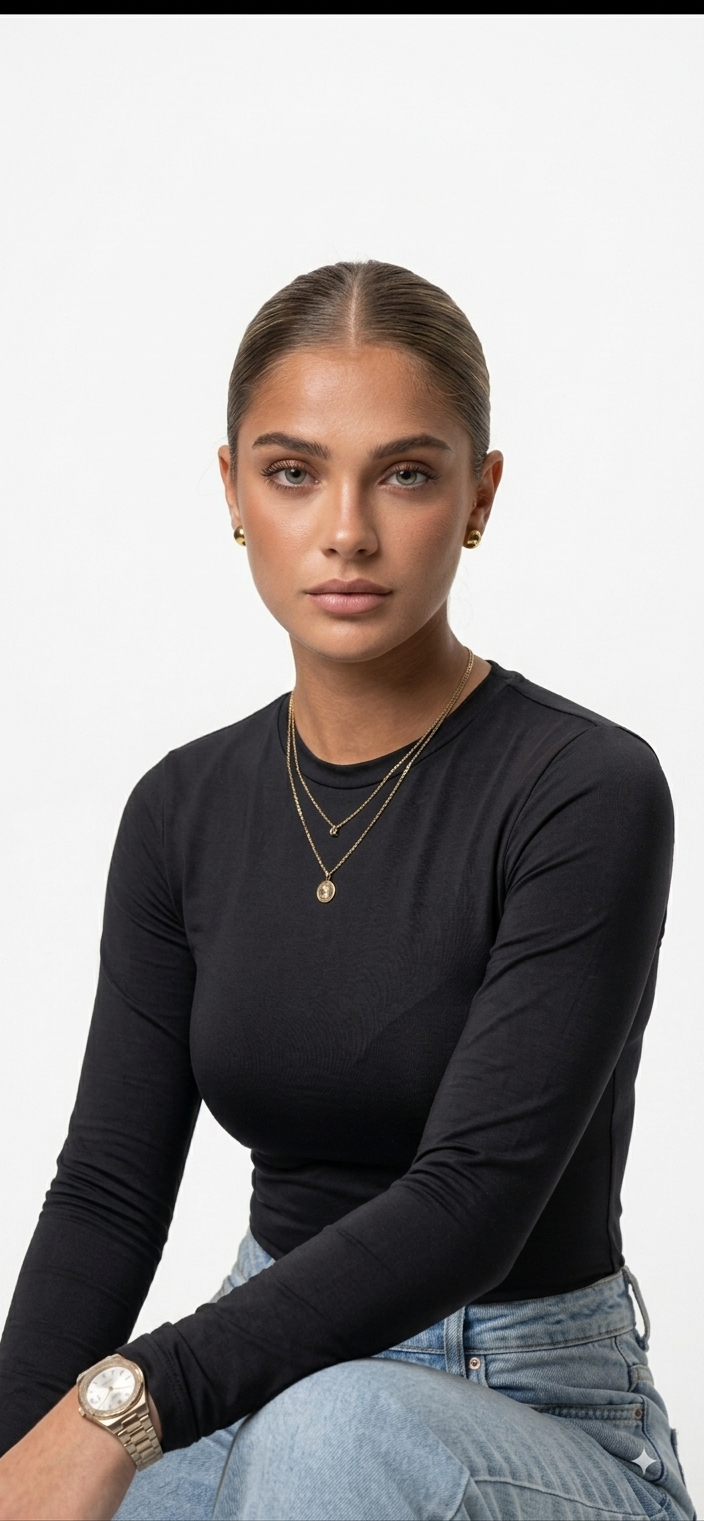 Bodysuit – Premium Liza Fabric ( Black )