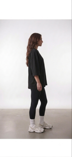 A/ Women’s  set a oversized T-shirt / leggin pantlon (Black)