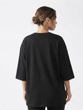 Oversized T-shirt 3/4 ( Black )