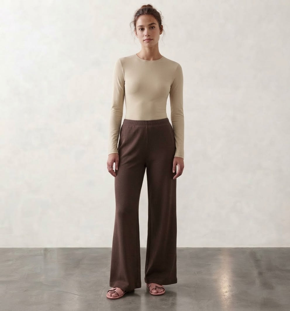 B/ Women’s set budy Liza / summer melton ( Beige/Brown)
